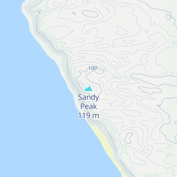 Map of Sandy Peak