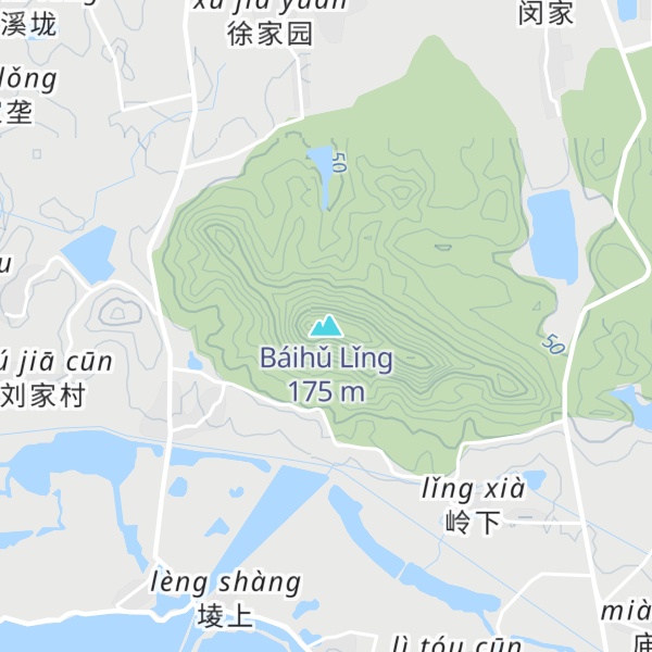 Map of Báihǔ Lǐng