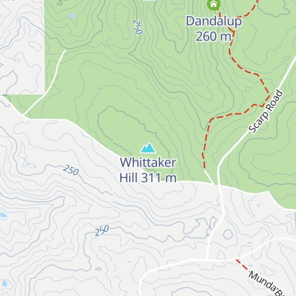 Map of Whittaker Hill