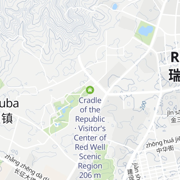 Map of Cradle of the Republic · Visitor's Center of Red Well Scenic Region