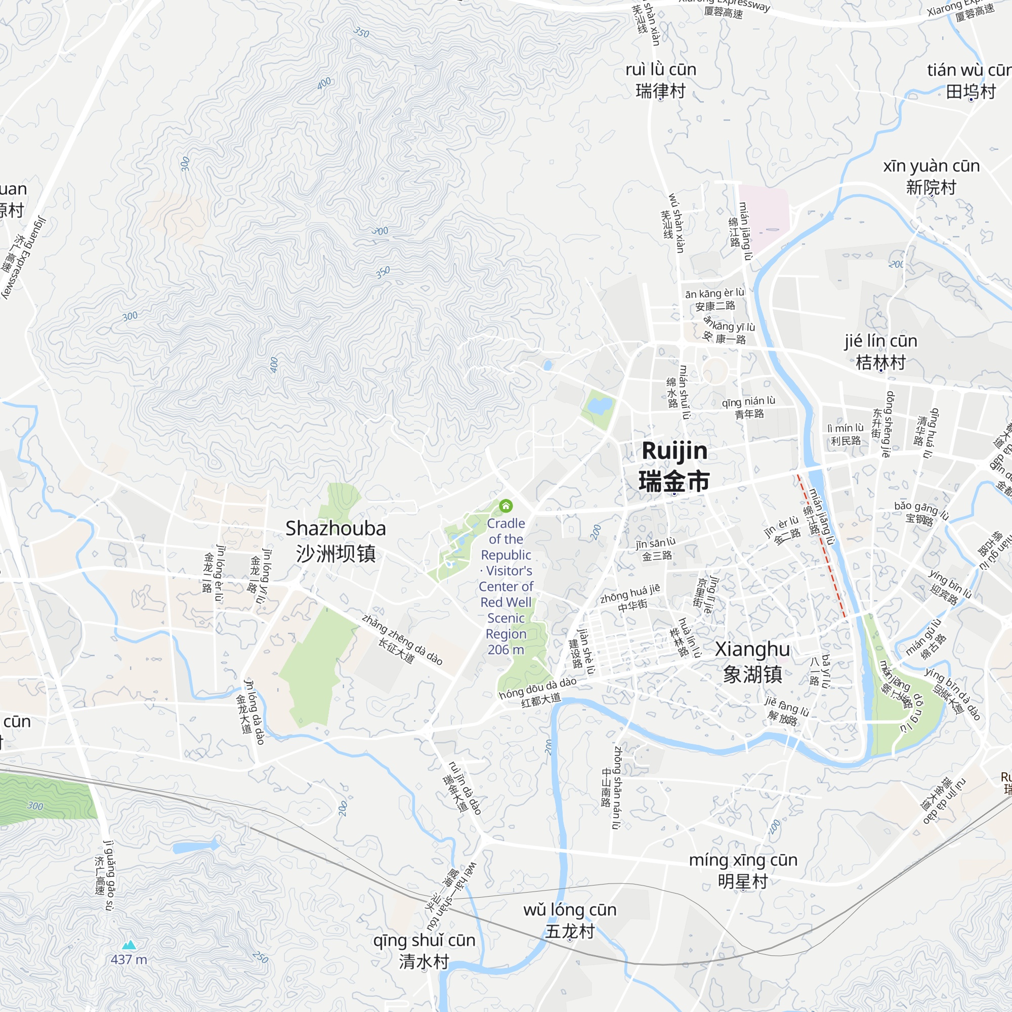 Cradle of the Republic · Visitor's Center of Red Well Scenic Region map