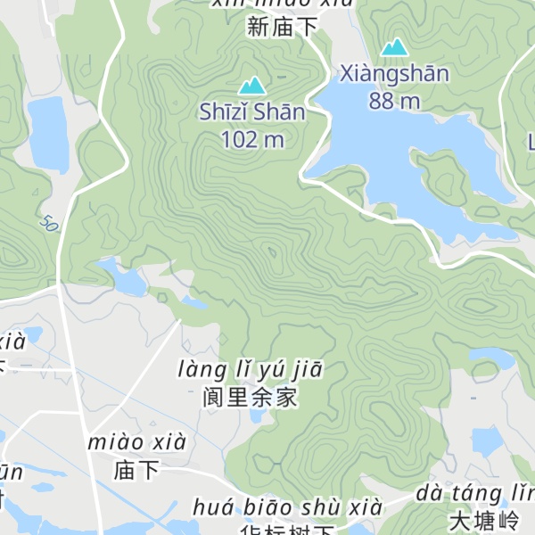 Map of Zhāngmù Lǐng