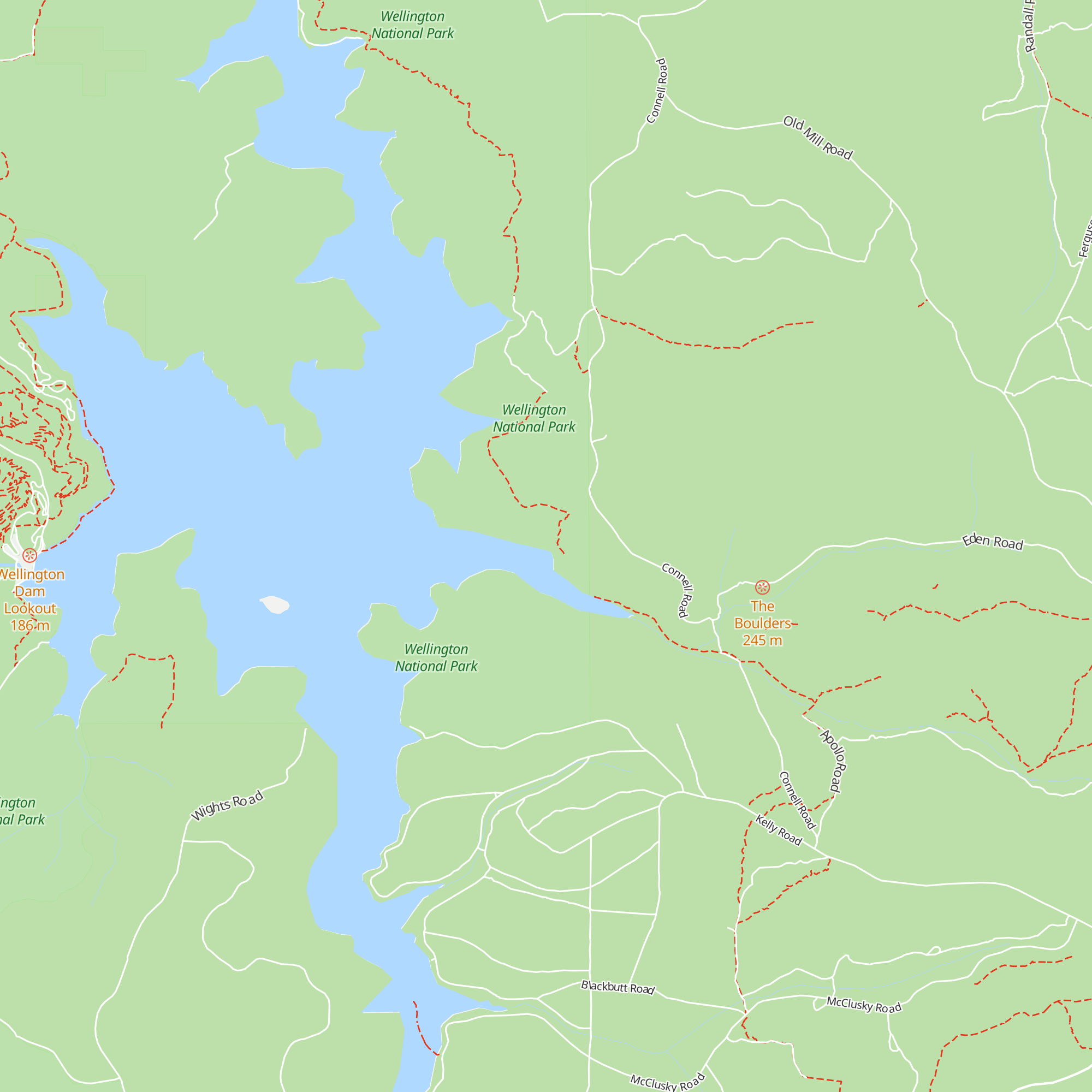 Yakkan Campsite map