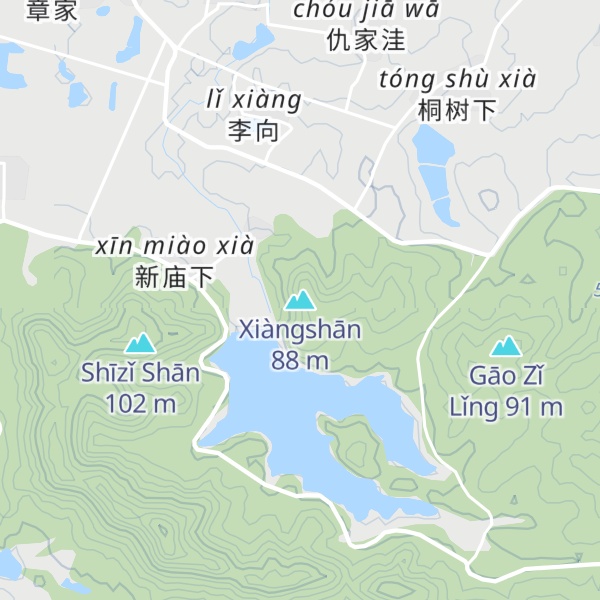 Map of Xiàngshān