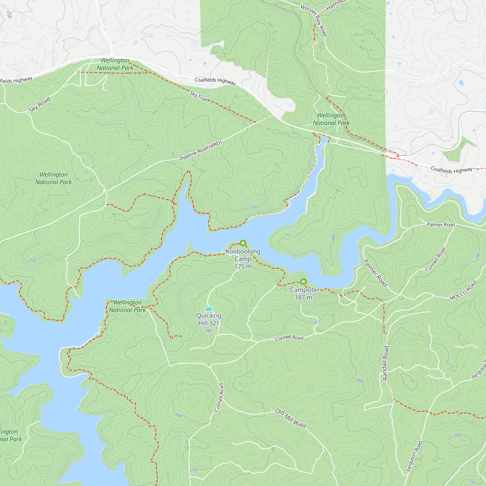 Kooboolong Camp map