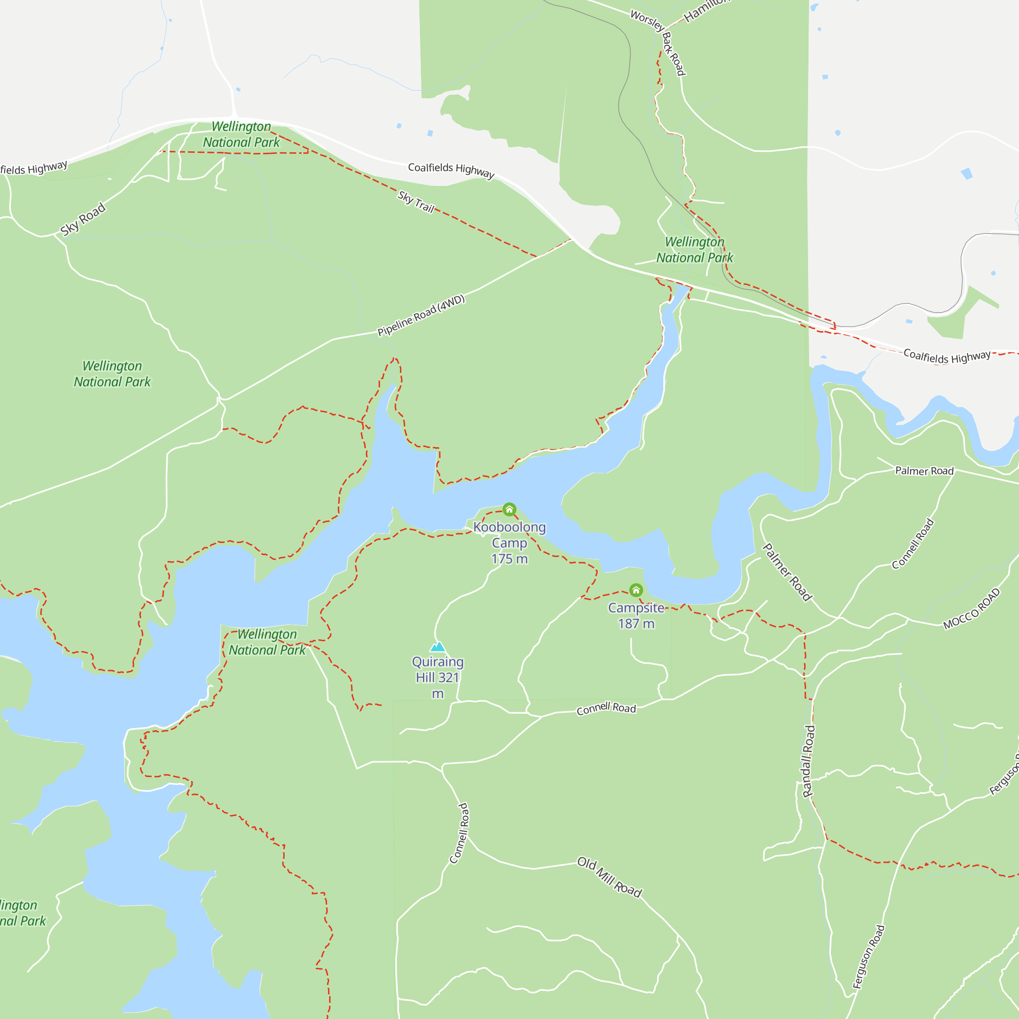 Kooboolong Camp map