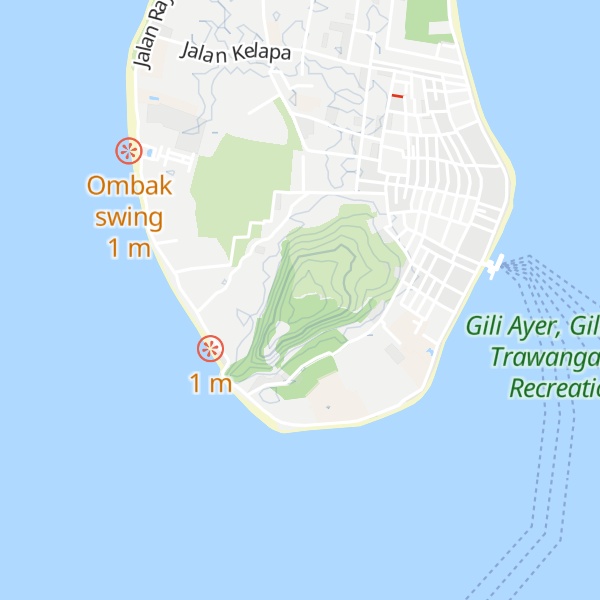 Map of Bukit Trawangan