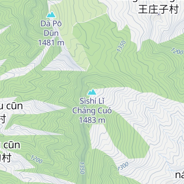 Map of Sìshí Lǐ Cháng Cuó