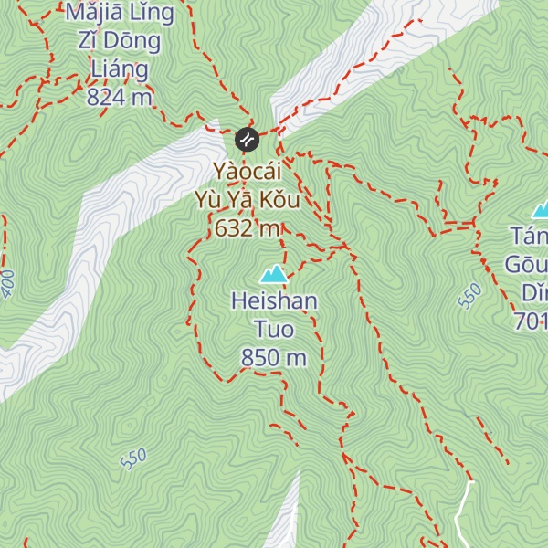 Map of Heishan Tuo