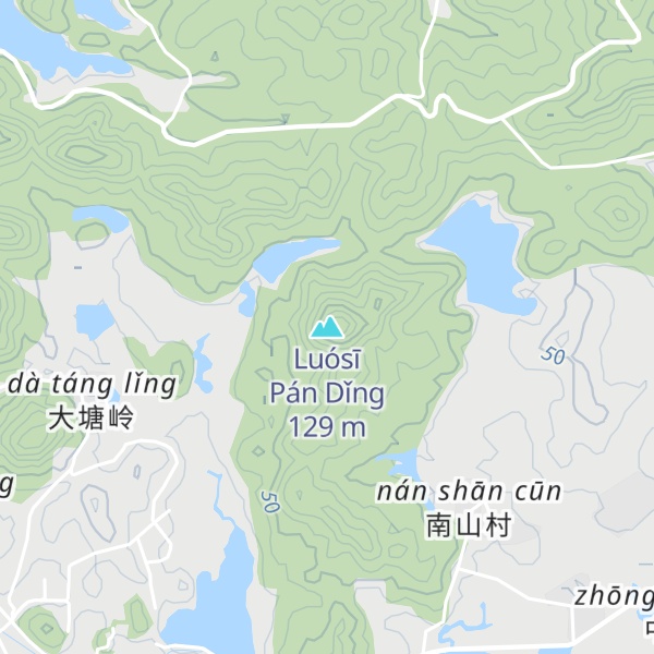 Map of Luósī Pán Dǐng