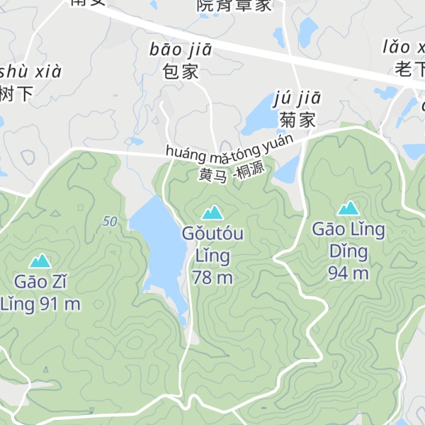 Map of Gǒutóu Lǐng