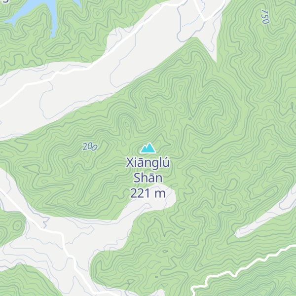 Map of Xiānglú Shān