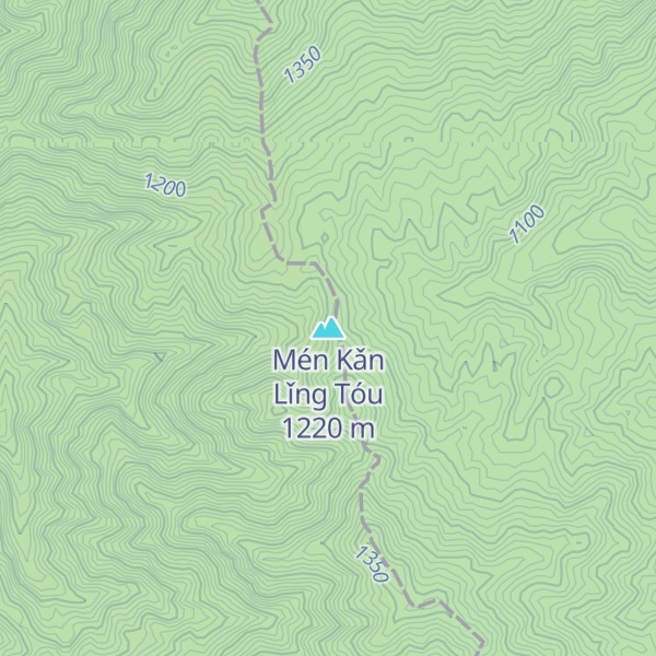 Map of Mén Kǎn Lǐng Tóu