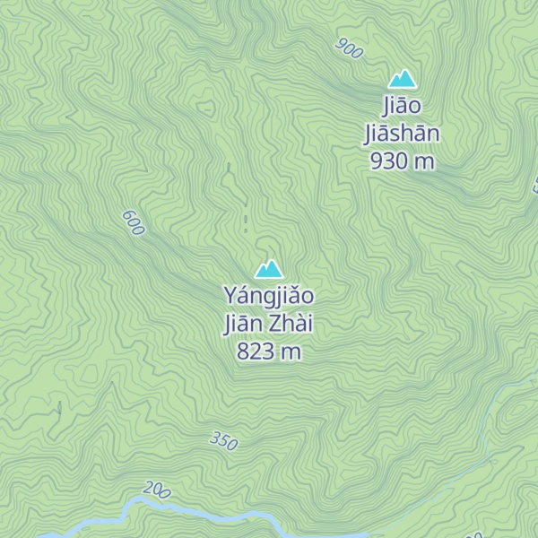 Map of Yángjiǎo Jiān Zhài