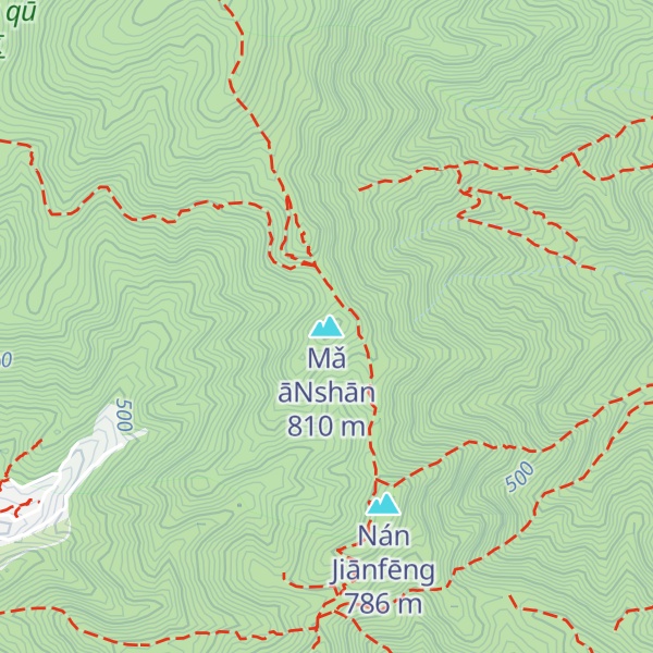 Map of Mǎ āNshān