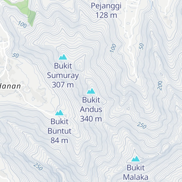Map of Bukit Andus