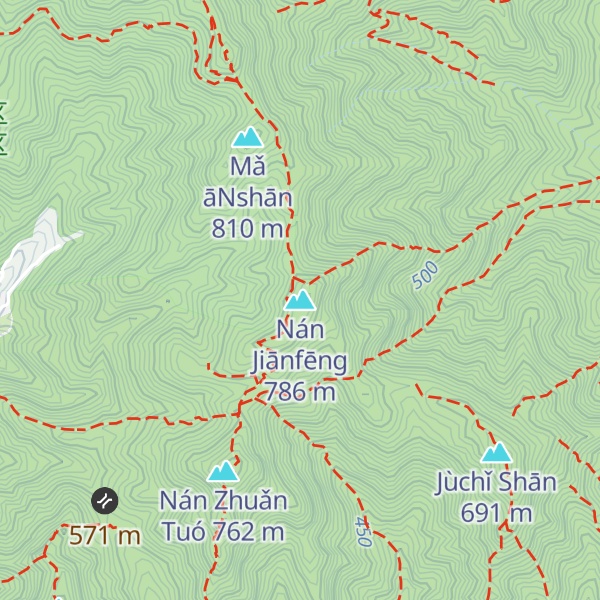 Map of Nán Jiānfēng