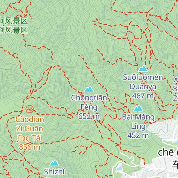 Map of Chōngtiān Féng