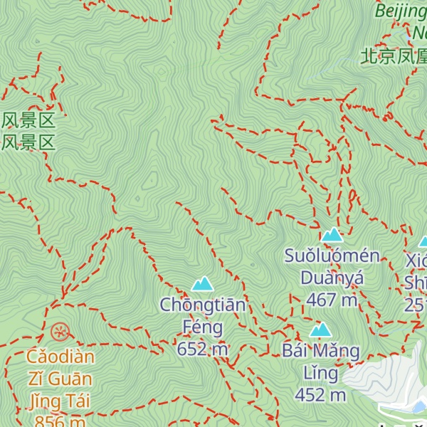 Map of Niú Tóu Fēng