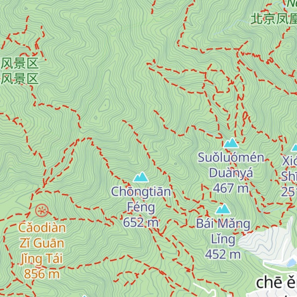Map of Bèilěi Fēng