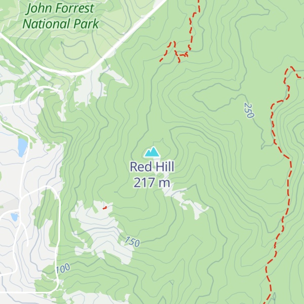 Map of Red Hill