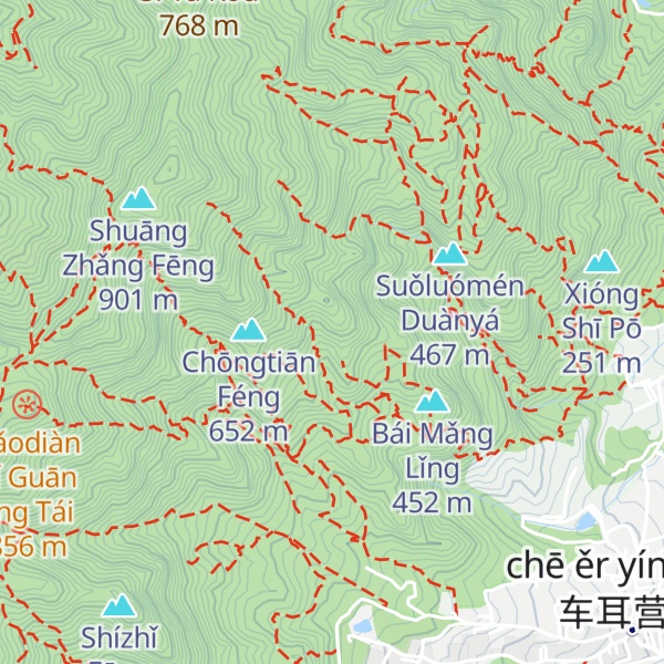 Map of Yáng Tuó Fēng