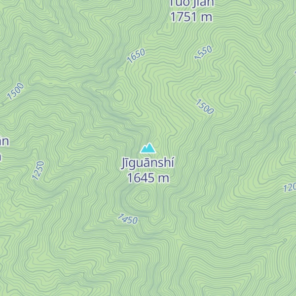 Map of Jīguānshí