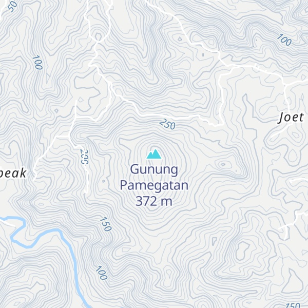 Map of Gunung Pamegatan