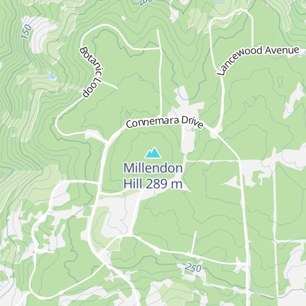 Map of Millendon Hill