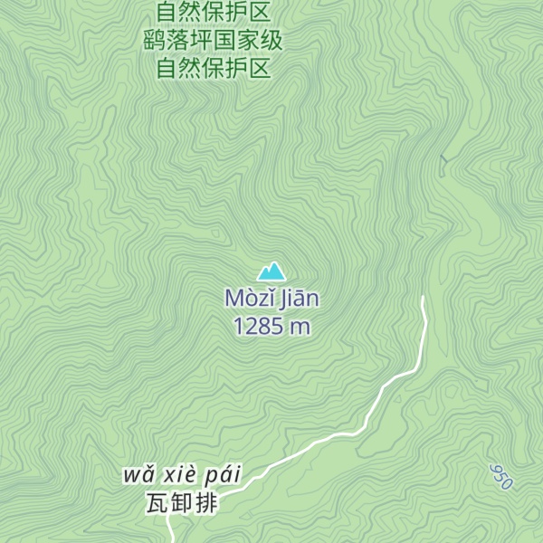 Map of Mòzǐ Jiān