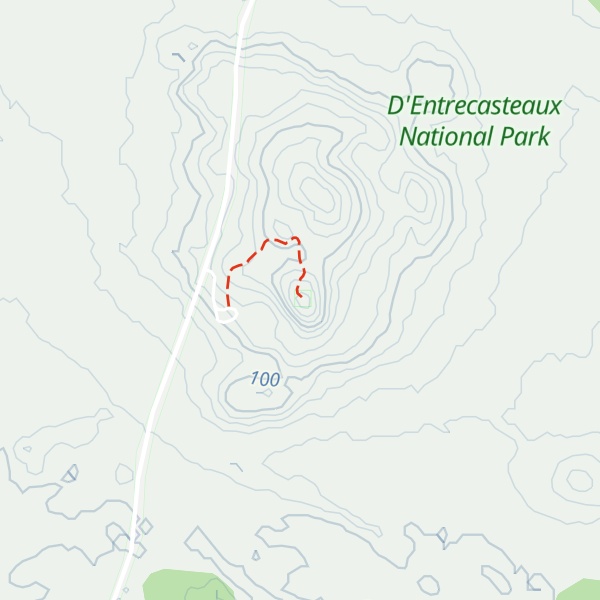 Map of Mount Chudalup