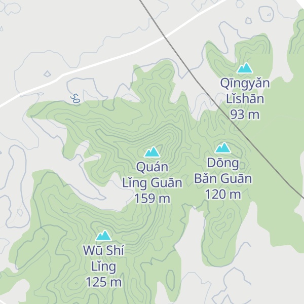 Map of Quán Lǐng Guān