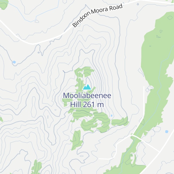 Map of Mooliabeenee Hill