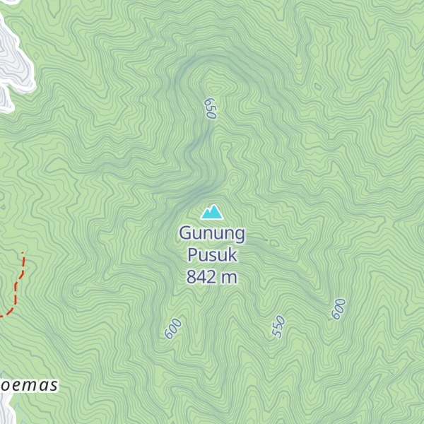 Map of Gunung Pusuk