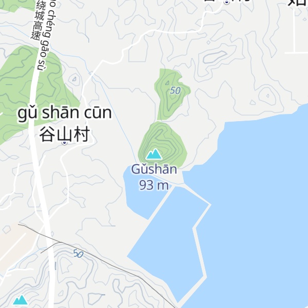 Map of Gǔshān