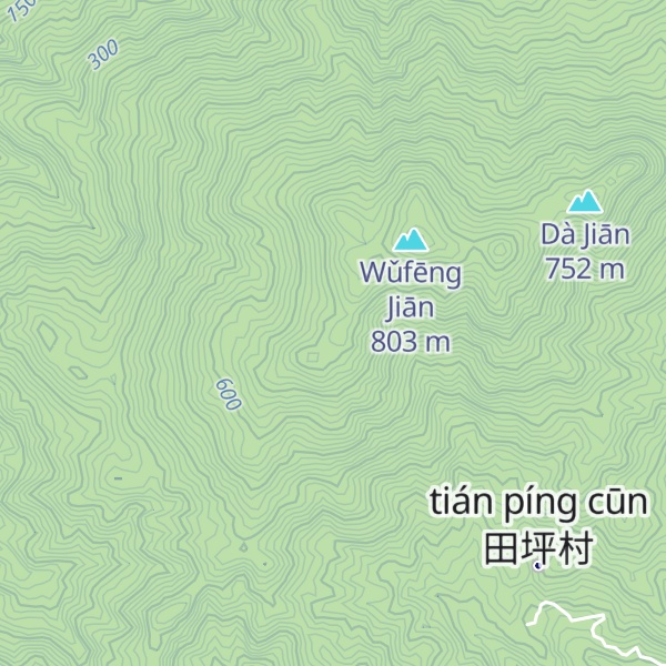 Map of Wǔfēng Wěi