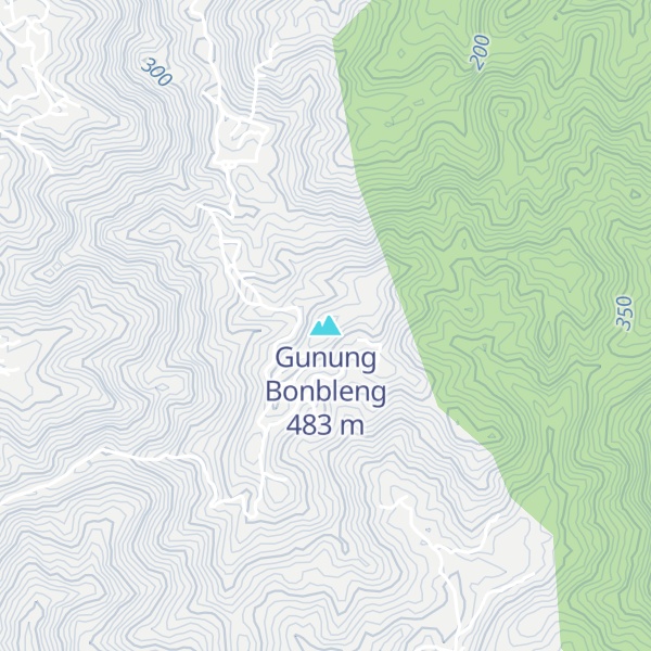 Map of Gunung Bonbleng