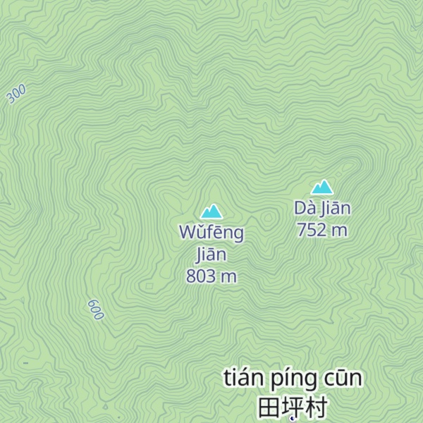 Map of Wǔfēng Jiān