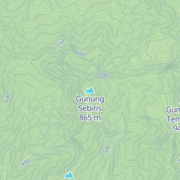 Map of Gunung Sebiris