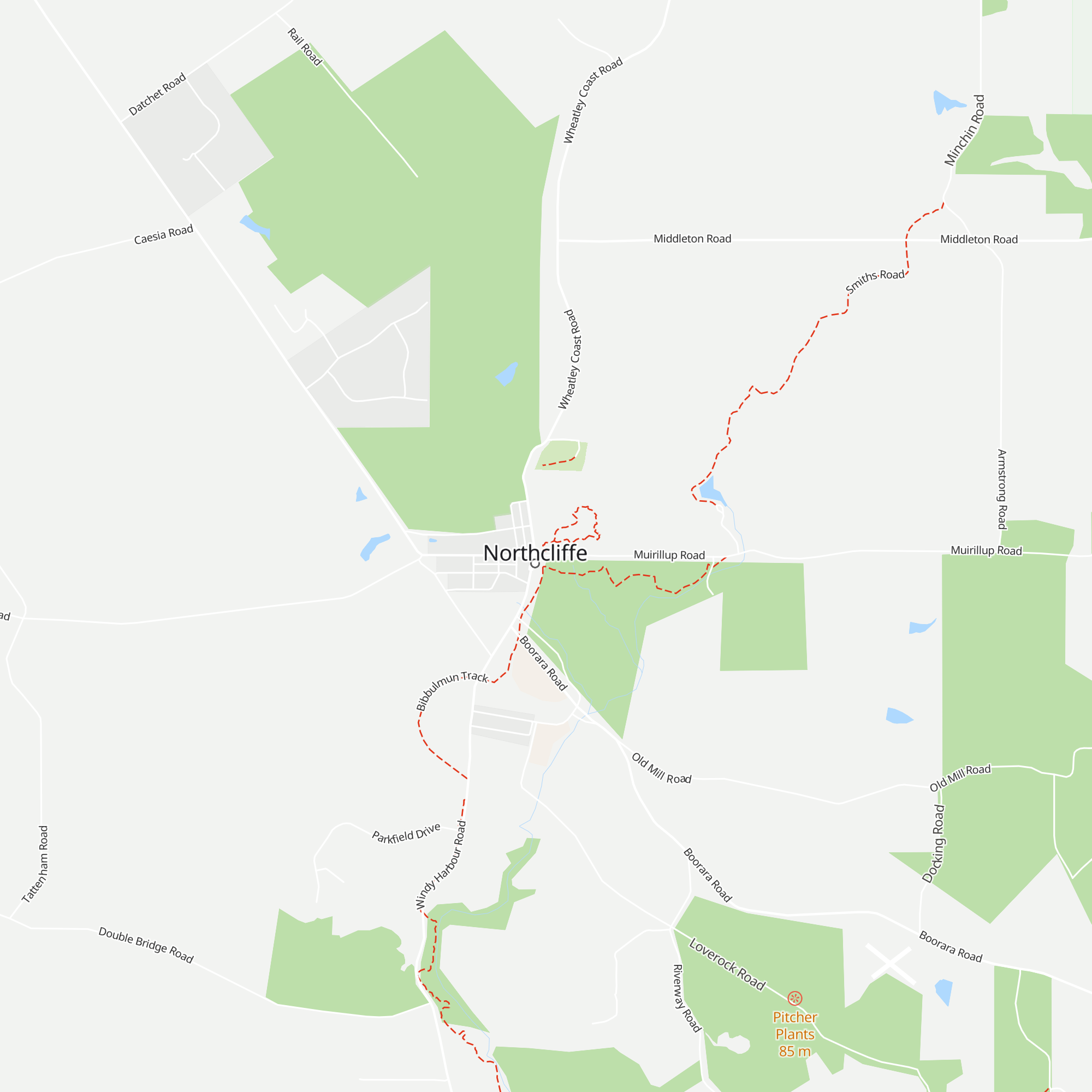 Northcliffe Infromation and Visitor Centre map