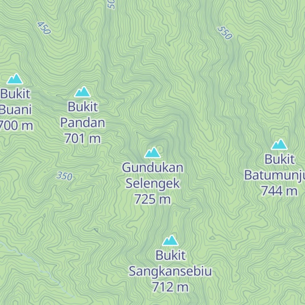 Map of Gundukan Selengek