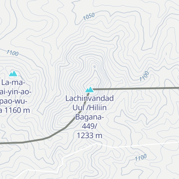 Map of Lachinvandad Uul /Hiliin Bagana-449/