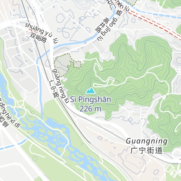 Map of Sì Píngshān
