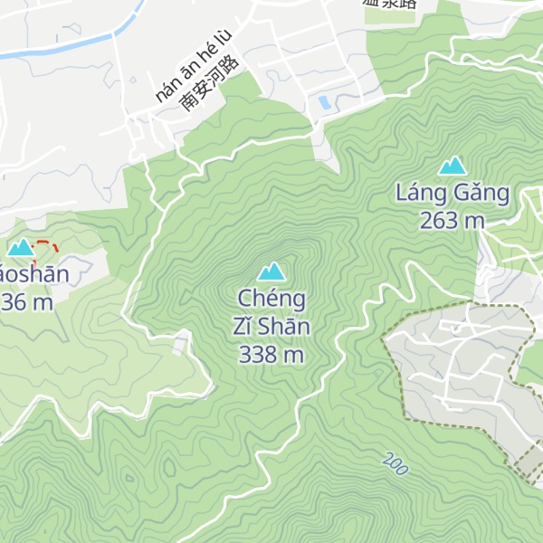Map of Chéng Zǐ Shān