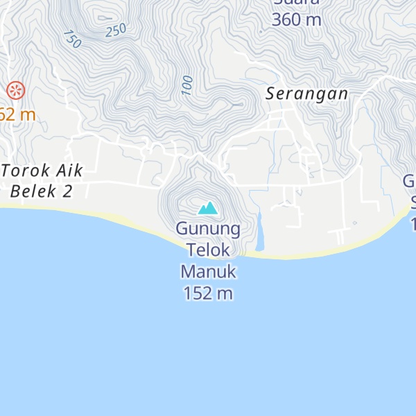 Map of Gunung Telok Manuk