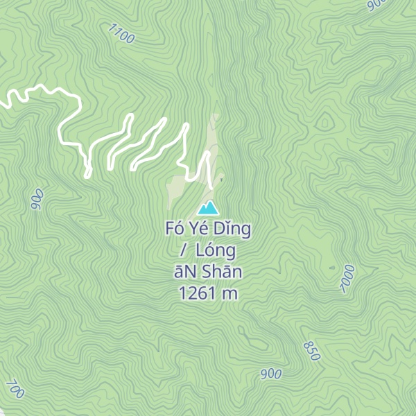 Map of Fó Yé Dǐng  /  Lóng āN Shān