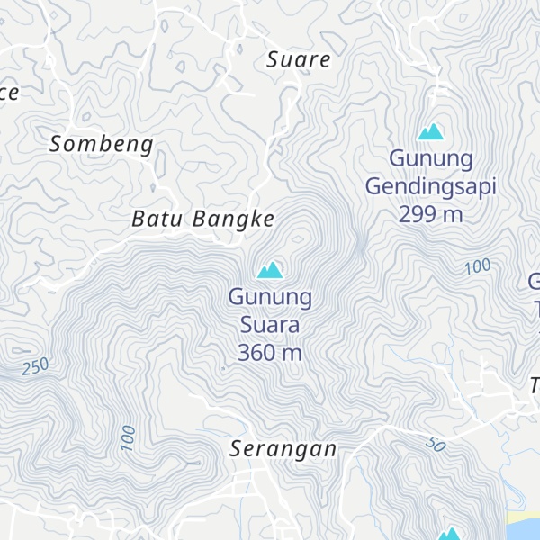 Map of Gunung Suara