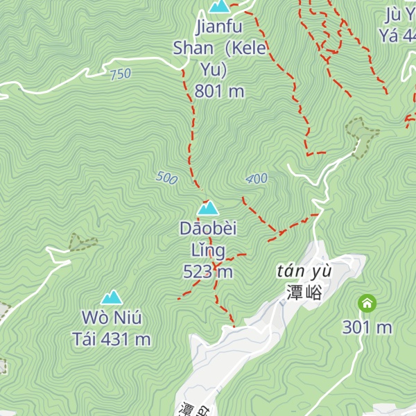 Map of Dāobèi Lǐng