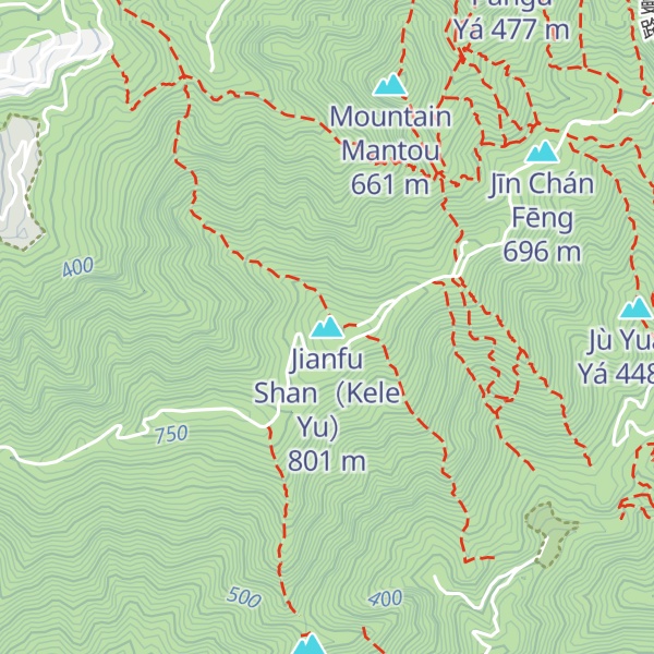 Map of Jianfu Shan（Kele Yu）