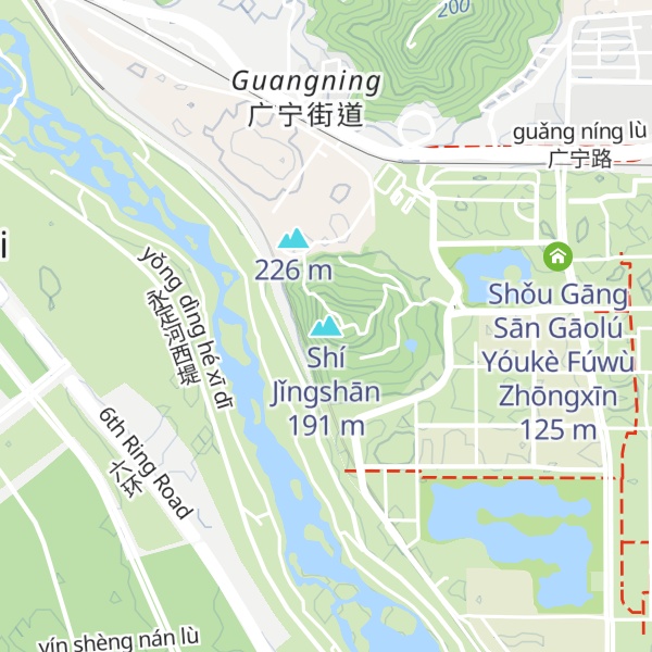 Map of Shí Jǐngshān